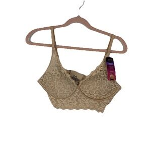 Maidenform Convert To Halter Bra Wireless Lace 36B Foam Cups